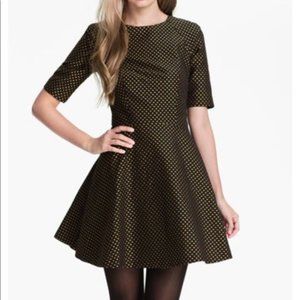 NWOT Ted Baker Nelli spot dot jacquard dress Size S